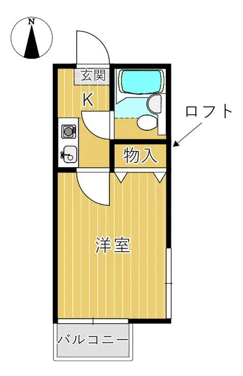 ハイデル針ヶ谷 2階階 間取り
