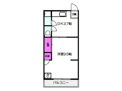 GIGI HOUSE KYOBASHI(1DK/2階)の間取り写真