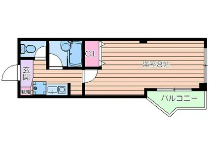 COLLECTION桜ノ宮II(1K/6階)の間取り写真