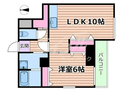 第2アーバンス新大阪(1LDK/9階)の間取り写真