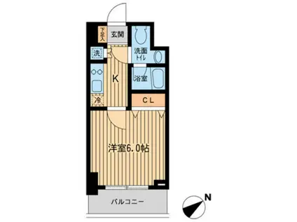 KDXレジデンス雪谷大塚(1K/3階)の間取り写真