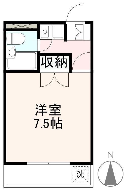 オーレックス扇町(1K/4階)の間取り写真