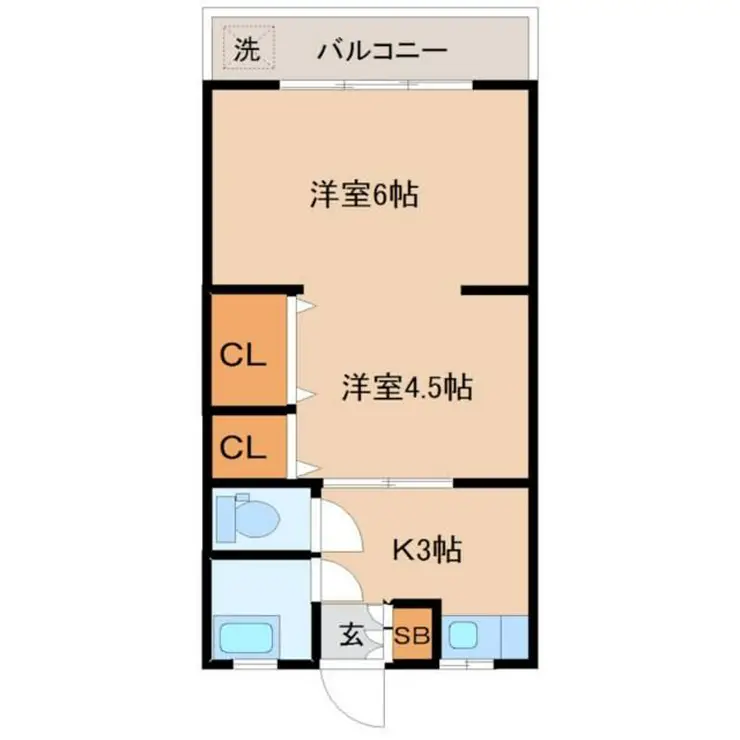 メゾン矢嶋 2階階 間取り