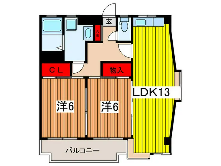 ヴィラサタ大牧 2階階 間取り
