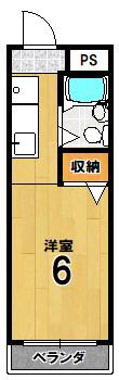 パルティーダなかむら(ワンルーム/3階)の間取り写真