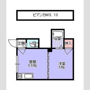 ビアンカマンション(1DK/2階)の間取り写真