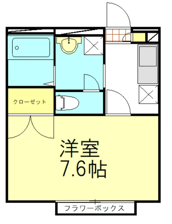アンプルールブワ指扇 2階階 間取り
