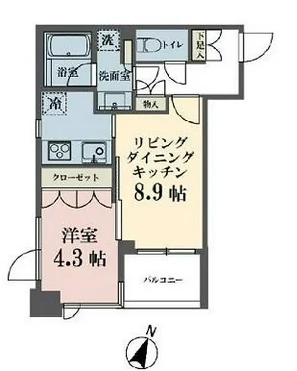 メゾンビスタ渋谷宇田川 2階階 間取り