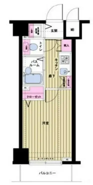 トーシンフェニックス日本橋蛎殻町 7階階 間取り