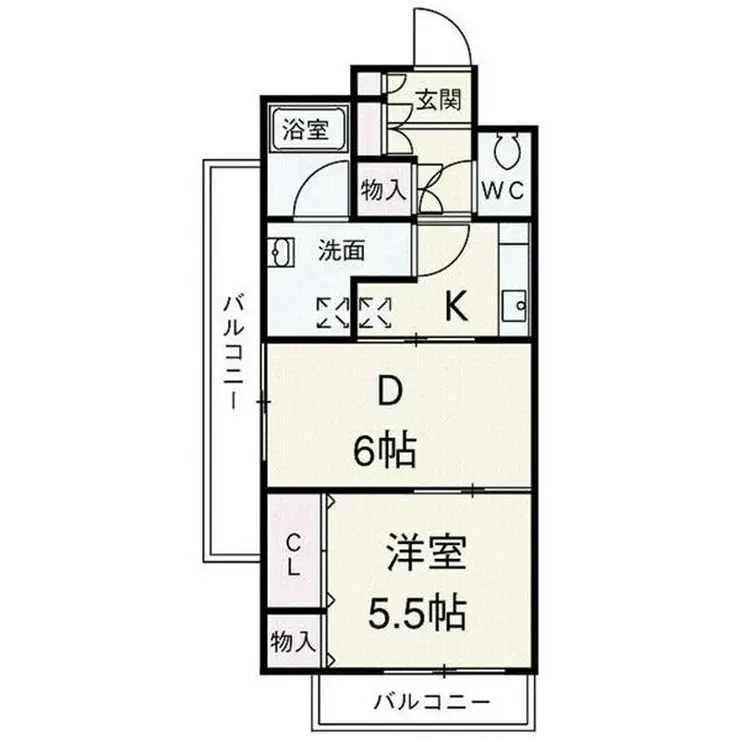 日神デュオステージ六郷土手 5階階 間取り