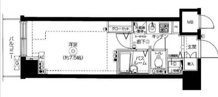 フェニックス武蔵関参番館 6階階 間取り