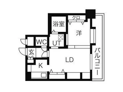 ピュア東彩館II(1LDK/3階)の間取り写真