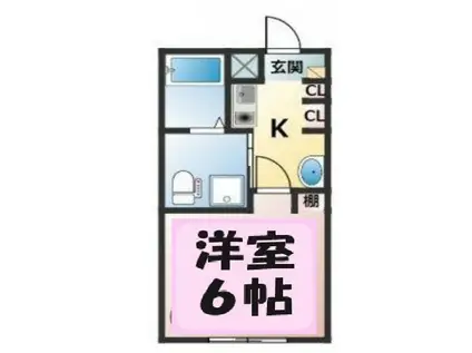 MARIAGE(1K/3階)の間取り写真