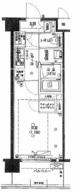 ハーモニーレジデンス東京アーバンスクエア#002 3階階 間取り