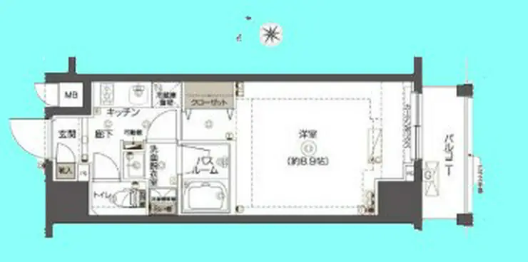 ZOOM西五反田 10階階 間取り