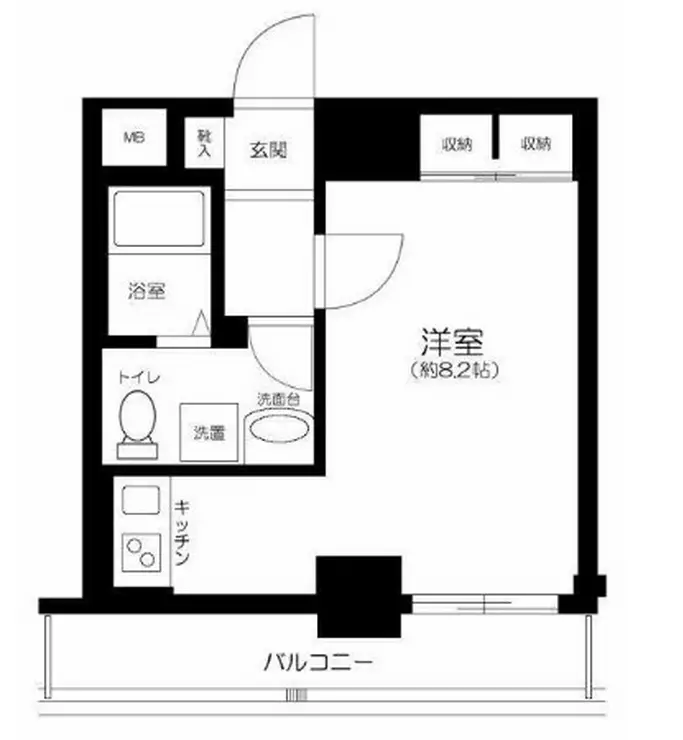 Risingplace上野松が谷 3階階 間取り
