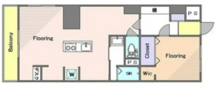 桜丘フラワーマンション 3階階 間取り