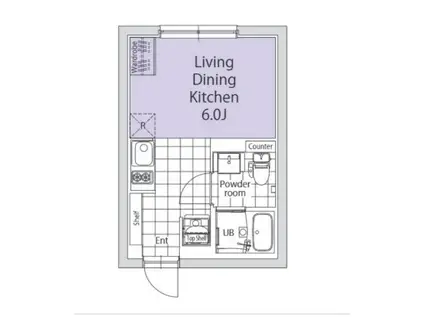 TASUKI杉並高井戸(ワンルーム/4階)の間取り写真