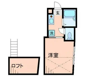 エスポワール平井(1K/3階)の間取り写真