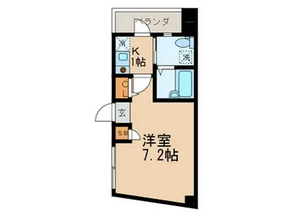 リード東中野(1K/5階)の間取り写真