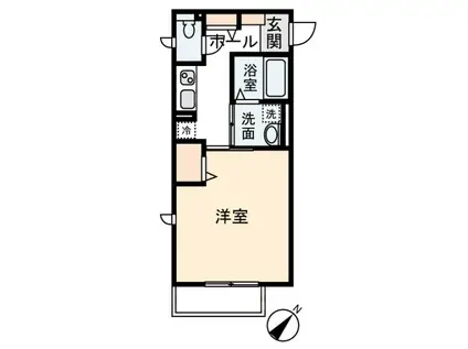 レーベンノート(1K/1階)の間取り写真