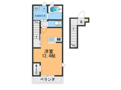 YOURMAISON BLOOM(ワンルーム/2階)の間取り写真