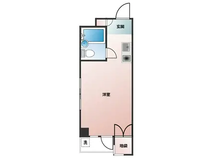 ラフォーレ相武台(ワンルーム/3階)の間取り写真