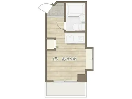 Jビル(ワンルーム/4階)の間取り写真