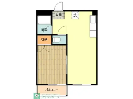 メゾン日吉(1LDK/2階)の間取り写真