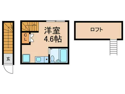 サークルハウス上井草(ワンルーム/2階)の間取り写真