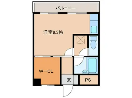 ベルメゾンまつなみ(ワンルーム/4階)の間取り写真