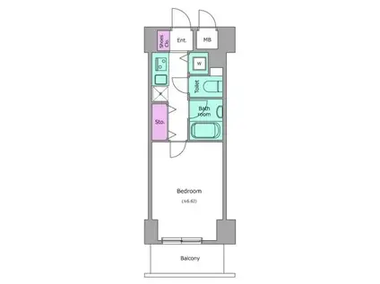 レジディア新御茶ノ水(1K/4階)の間取り写真