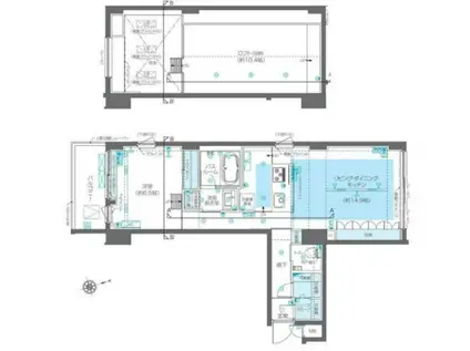 ズーム広尾(1LDK/3階)の間取り写真