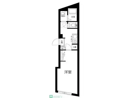 KI-FLAT永福町(1K/1階)の間取り写真
