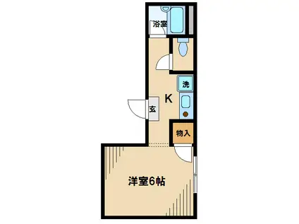 メゾン・ド・プルミエール(ワンルーム/2階)の間取り写真