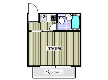 シティハイツ扇町公園(1K/5階)の間取り写真