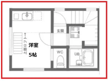 モントレー北千住(ワンルーム/2階)の間取り写真