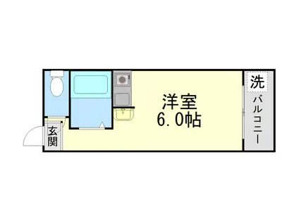 サンハイツ本山(ワンルーム/3階)の間取り写真
