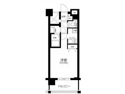 ステージファースト中野駅前(1K/7階)の間取り写真