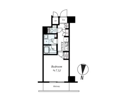 ハーモニーレジデンス菊川ステーションフロント(1K/6階)の間取り写真