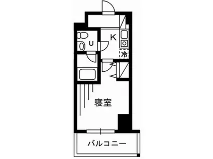 プライムアーバン川口(1K/9階)の間取り写真