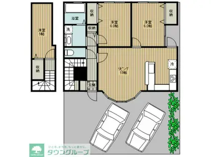 ル・クレール(2SLDK/B1階)の間取り写真