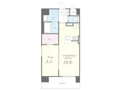 アストラルグラミ阿倍野(1LDK/3階)の間取り写真