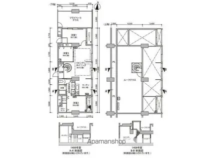 東雲キャナルコートCODAN12号棟(3LDK/14階)の間取り写真