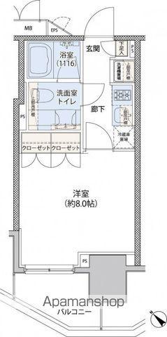 レジディア文京小石川II(1K/2階)の間取り写真