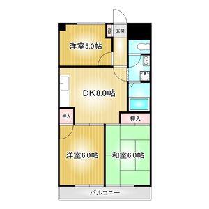 森ハイツ(3DK/3階)の間取り写真