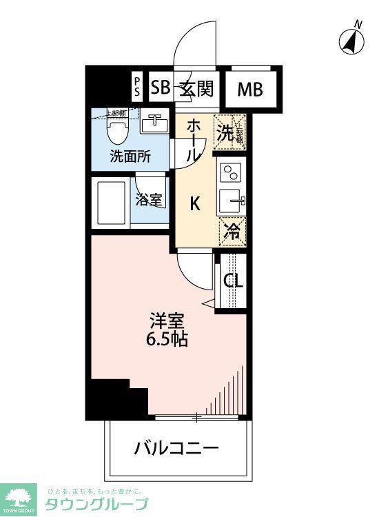 MAXIV横浜吉野町ノース(1K/8階)の間取り写真