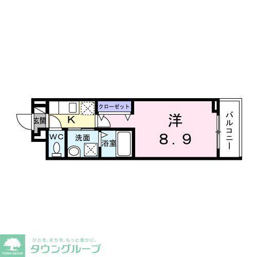 カーサ ソラティオ(1K/2階)の間取り写真