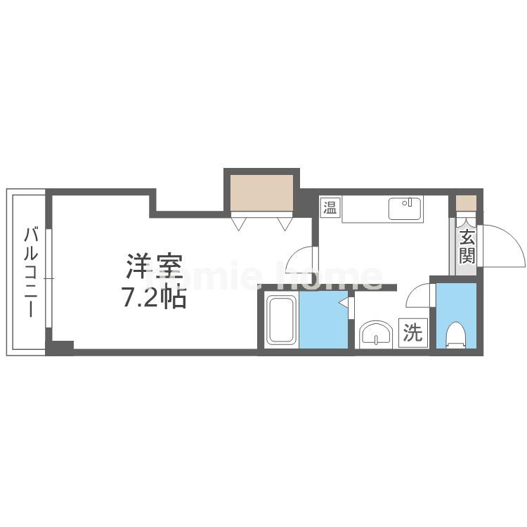 みおつくし桑津(1K/7階)の間取り写真