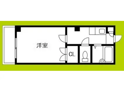 アベニュー長峡(1K/2階)の間取り写真